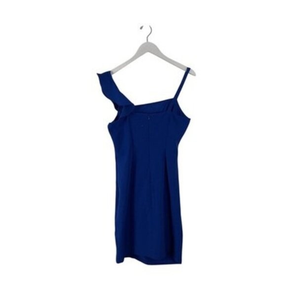 GUESS Women's Royal Blue Ruffle Dress Size 12 NWT - Picture 3 of 3